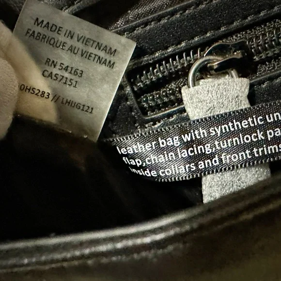 Y2K Karl Lagerfeld Black Chevron Chain Shoulder Bag ❌60% OFF SALE❌ make offer - Picture 7 of 13